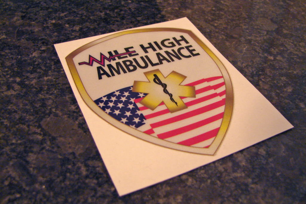 Mile High Ambulance Sticker Patch